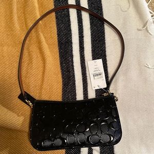 COACH LEATHER POCHETTE